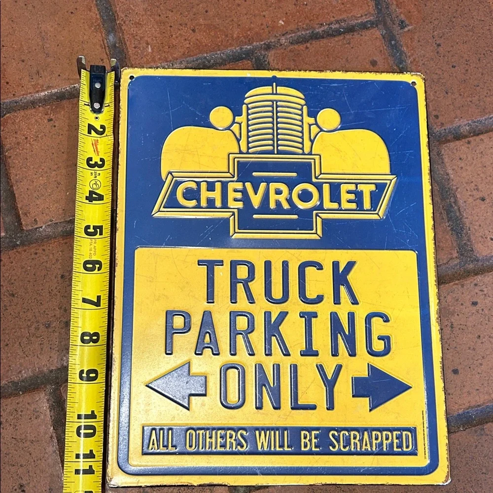 Chevrolet Truck Parking Sign